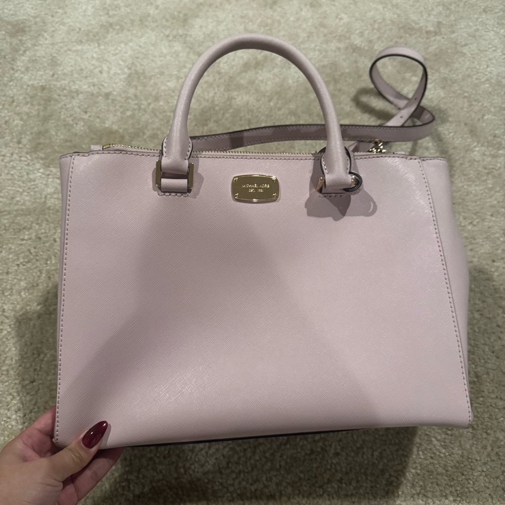 Michael Kors Pink Leather Tote Bag